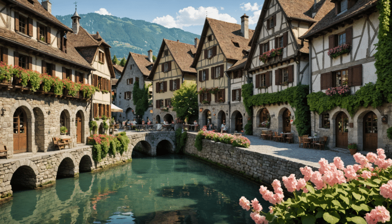explorez le village médiéval d'yvoire au bord du lac léman à travers ce guide complet. découvrez son histoire, ses ruelles pavées, ses jardins fleuris et ses incontournables pour une visite inoubliable.